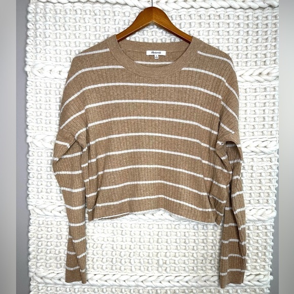 Madewell No Strings Attached Striped Crewneck Sweater - Picture 6 of 9